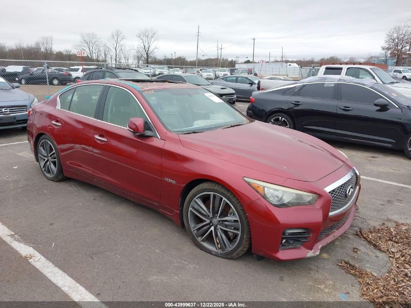 2014 Infiniti Q50 Hybrid Sport VIN: JN1AV7AP0EM690796 Lot: 43999637