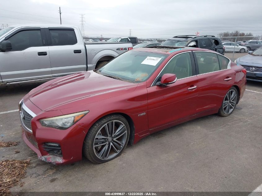 2014 Infiniti Q50 Hybrid Sport VIN: JN1AV7AP0EM690796 Lot: 43999637