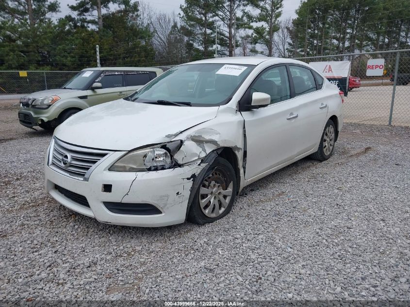 2013 Nissan Sentra S VIN: 3N1AB7AP8DL740538 Lot: 43999666