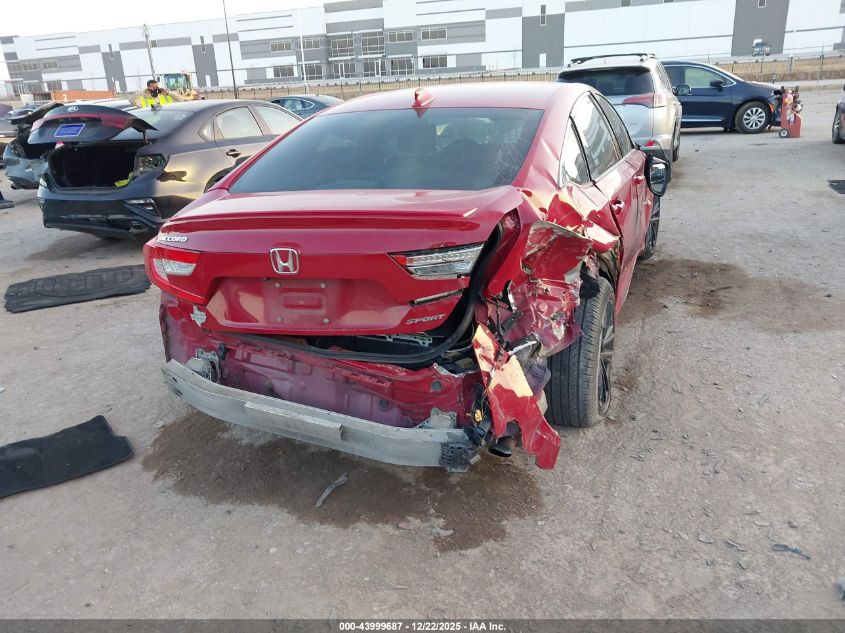 2019 Honda Accord Sport VIN: 1HGCV1F32KA078834 Lot: 43999687