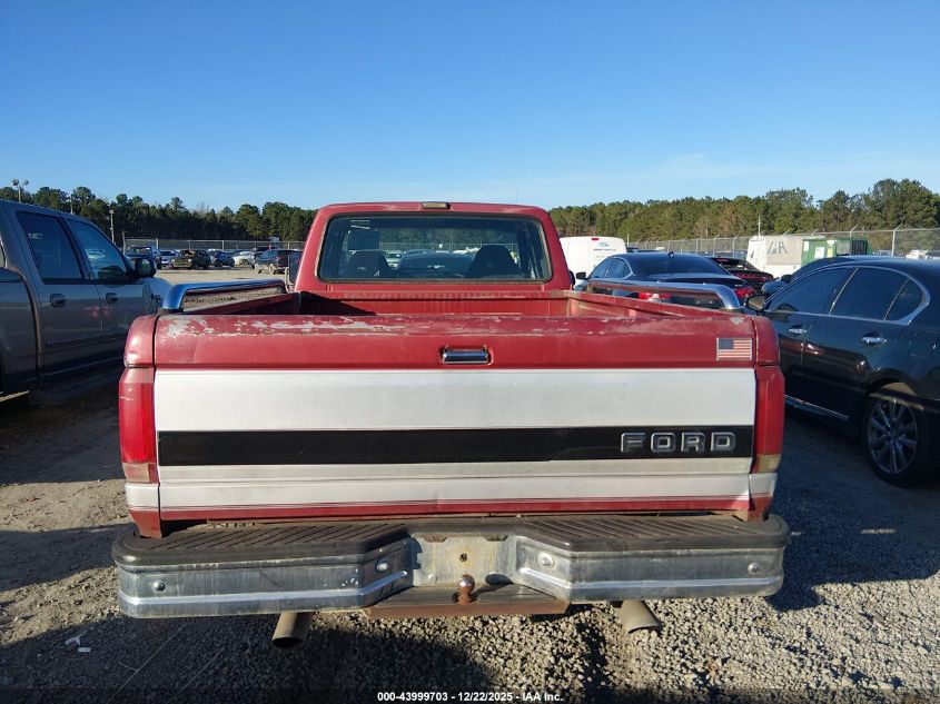 1992 Ford F150 VIN: 1FTEX15N8NKA49390 Lot: 43999703