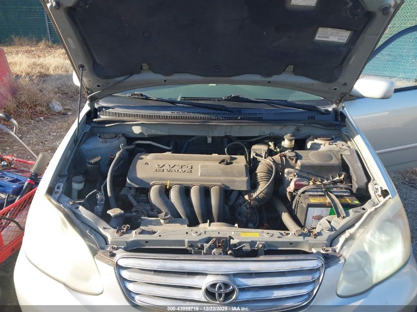 2003 Toyota Corolla Le VIN: 2T1BR32E73C079606 Lot: 43999716