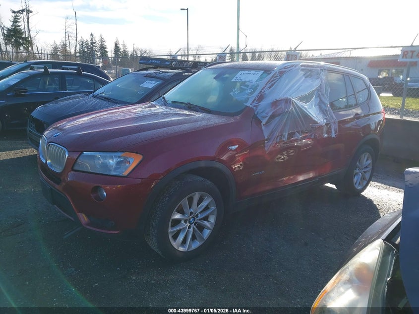 Vin: 5uxwx9c58e0d30480, lot: 44495509, bmw x3 xdrive28i 20142