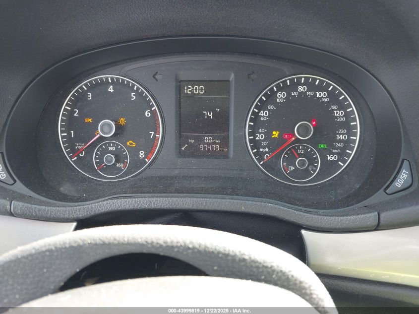 2013 Volkswagen Passat S VIN: 1VWAP7A3XDC048818 Lot: 43999819