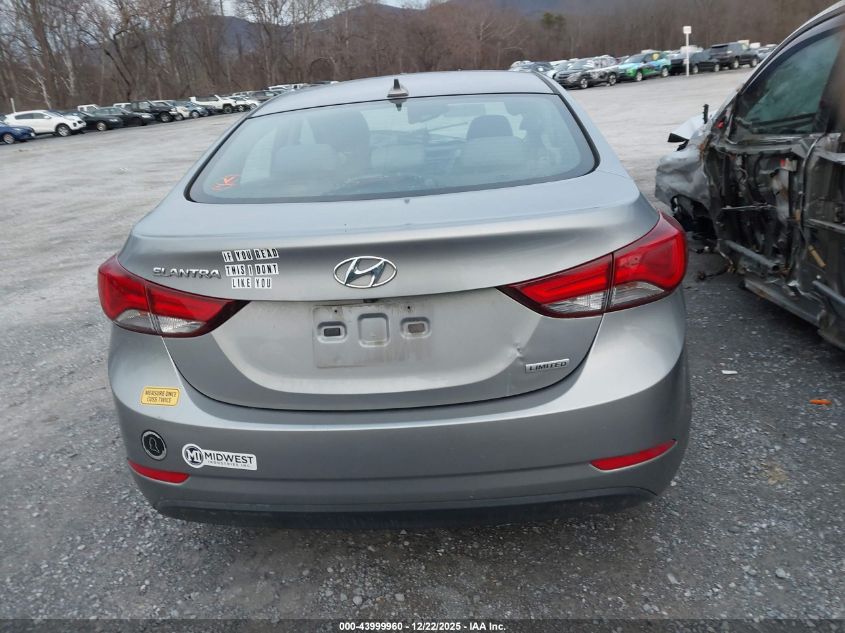 2014 Hyundai Elantra Limited VIN: KMHDH4AE5EU103549 Lot: 43999960