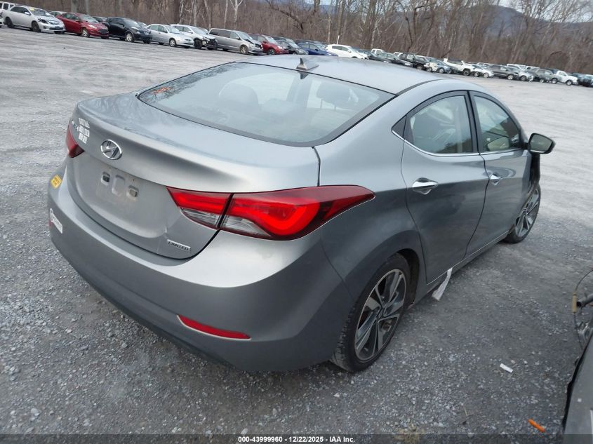2014 Hyundai Elantra Limited VIN: KMHDH4AE5EU103549 Lot: 43999960
