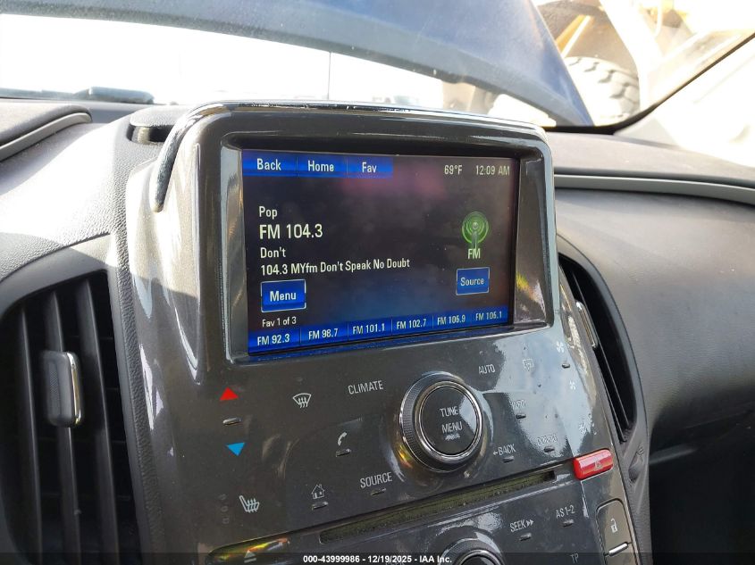 2013 Chevrolet Volt VIN: 1G1RH6E47DU135000 Lot: 43999986