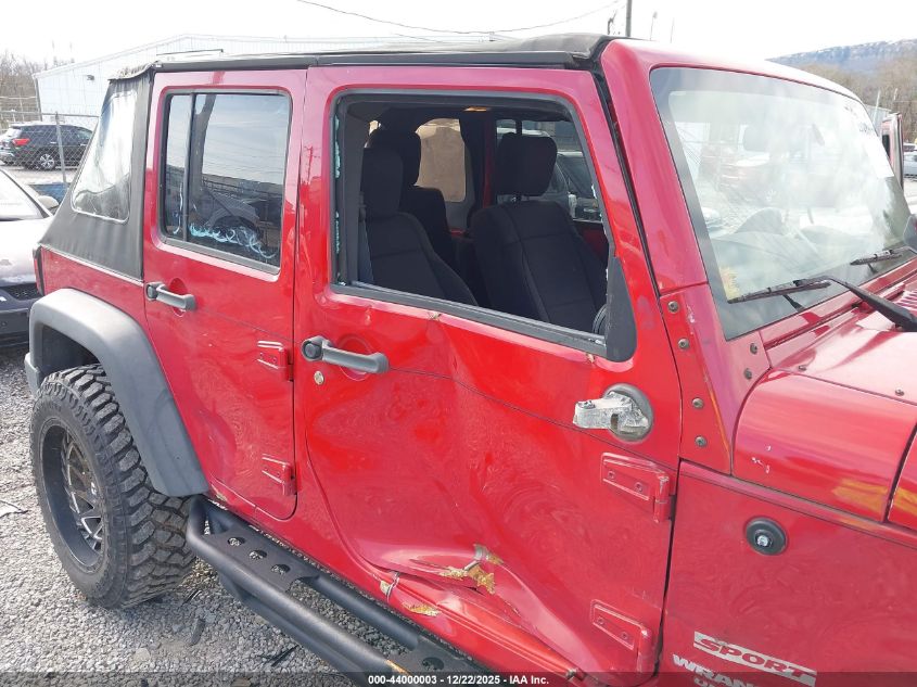 2010 Jeep Wrangler Unlimited Sport VIN: 1J4BA3H11AL101448 Lot: 44000003