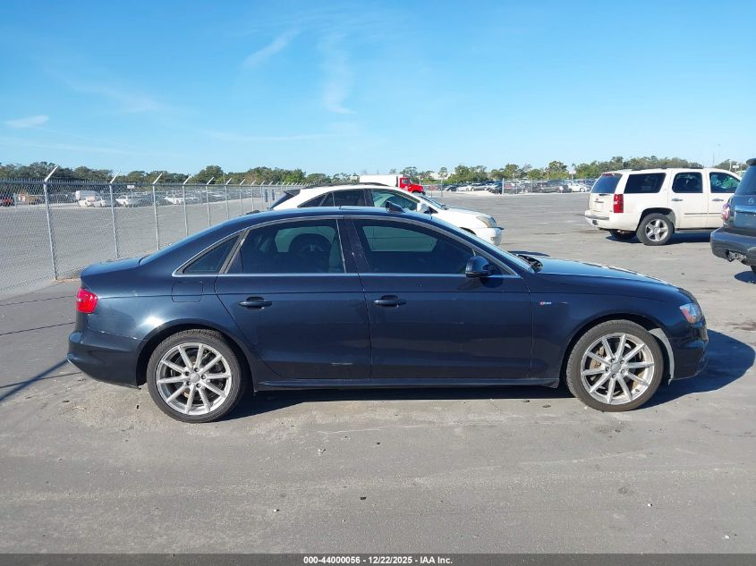 2014 Audi A4 2.0T Premium VIN: WAUFFAFL4EN041609 Lot: 44000056
