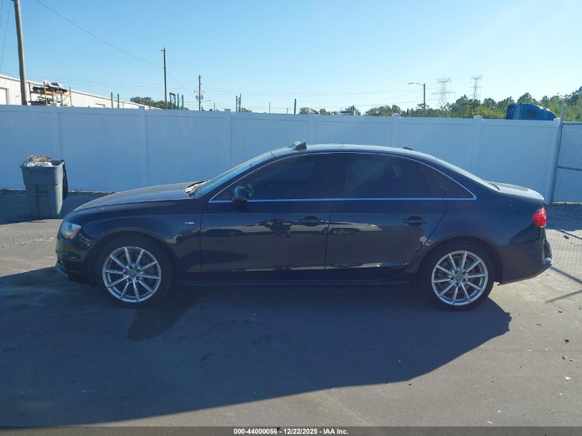 2014 Audi A4 2.0T Premium VIN: WAUFFAFL4EN041609 Lot: 44000056