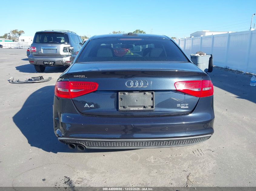 2014 Audi A4 2.0T Premium VIN: WAUFFAFL4EN041609 Lot: 44000056