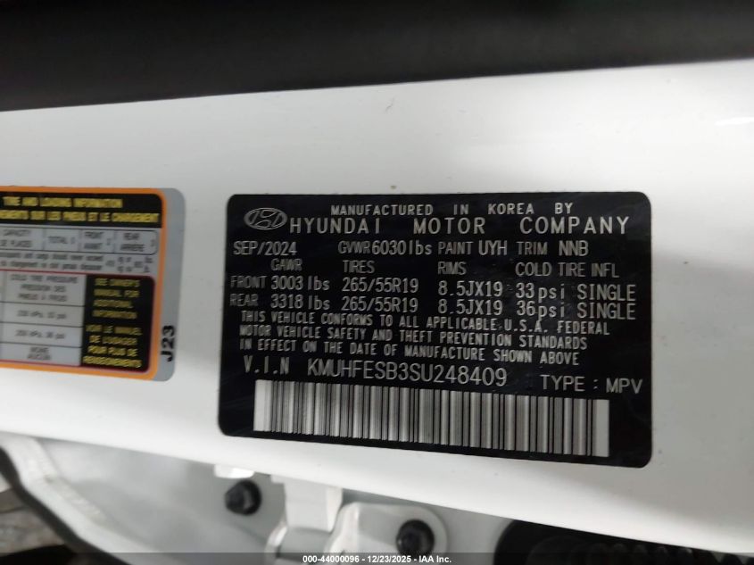 2025 Genesis GV80 - KMUHFESB3SU248409