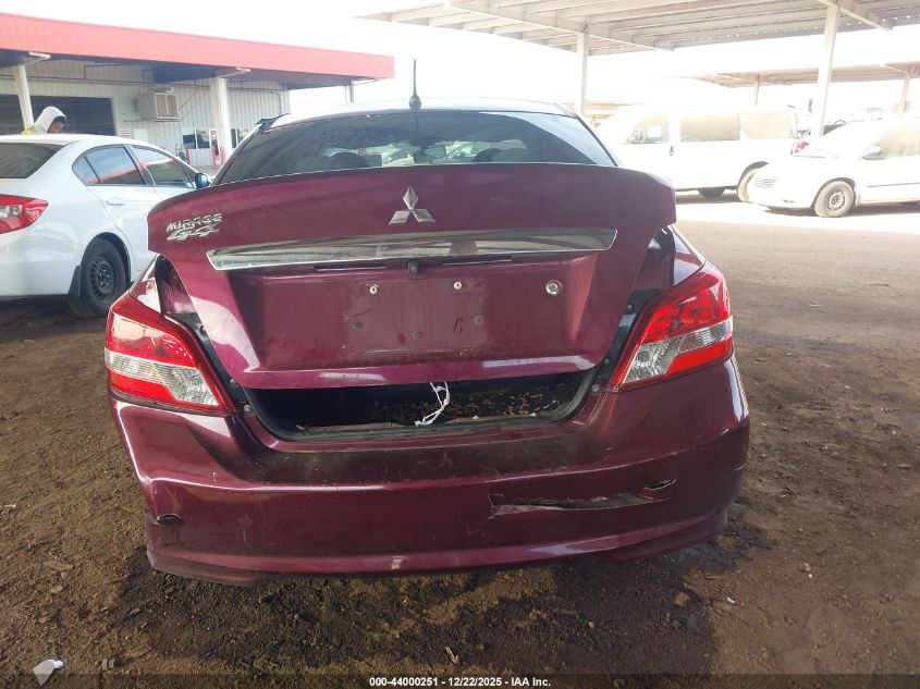 2020 Mitsubishi Mirage G4 Es VIN: ML32F3FJ3LHF03316 Lot: 44000251