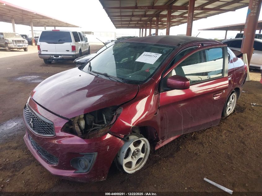 2020 Mitsubishi Mirage G4 Es VIN: ML32F3FJ3LHF03316 Lot: 44000251