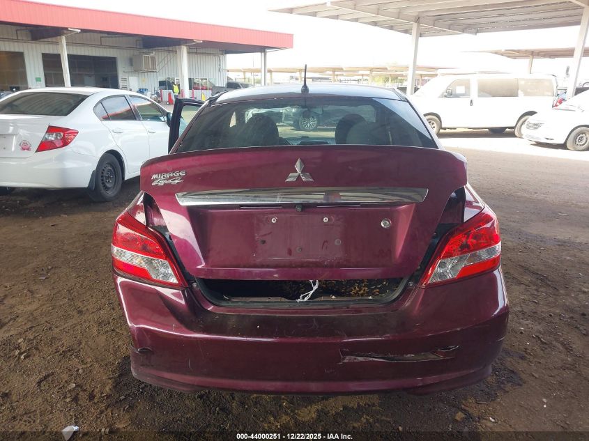 2020 Mitsubishi Mirage G4 Es VIN: ML32F3FJ3LHF03316 Lot: 44000251