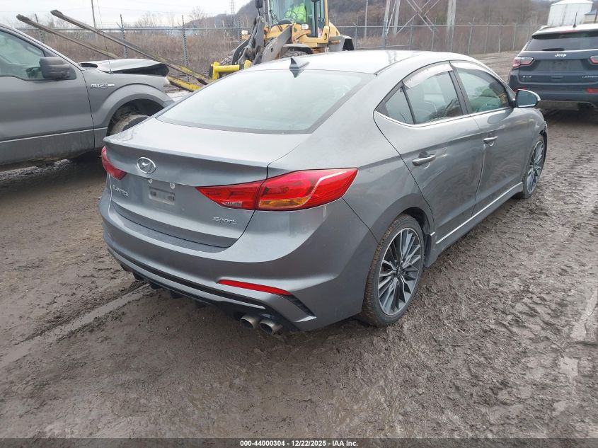 2018 Hyundai Elantra Sport VIN: KMHD04LB7JU537721 Lot: 44000304