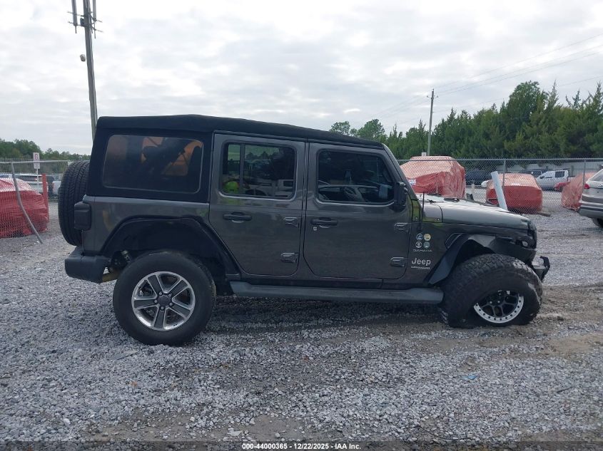 2022 Jeep Wrangler Unlimited Sahara 4X4 VIN: 1C4HJXEG6NW173427 Lot: 44000365
