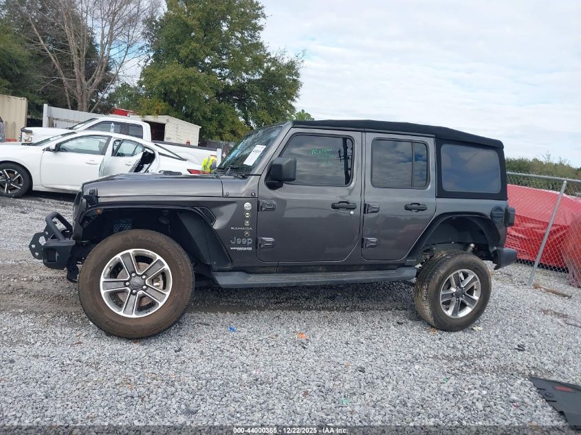 2022 Jeep Wrangler Unlimited Sahara 4X4 VIN: 1C4HJXEG6NW173427 Lot: 44000365