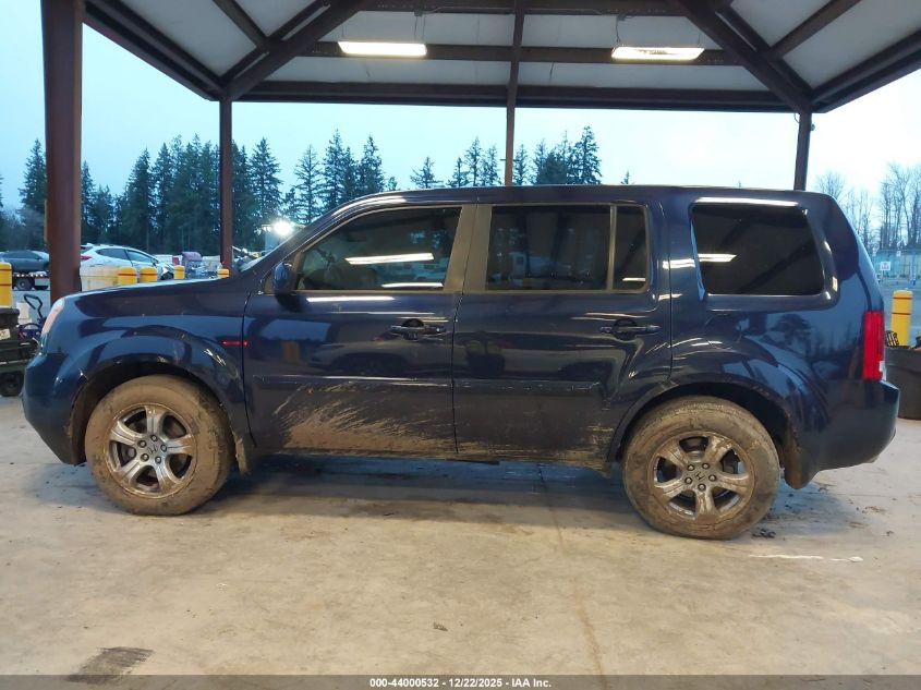 2013 Honda Pilot Ex-L VIN: 5FNYF4H58DB084214 Lot: 44000532