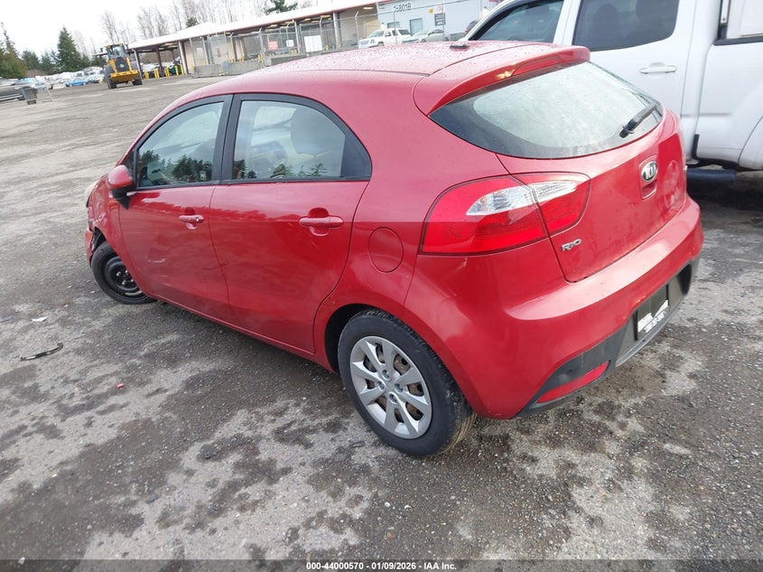 Vin: knadm5a34e6406215, lot: 44496312, kia rio lx 20143