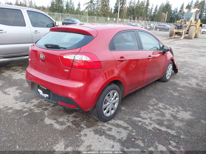 Vin: knadm5a34e6406215, lot: 44496312, kia rio lx 20144