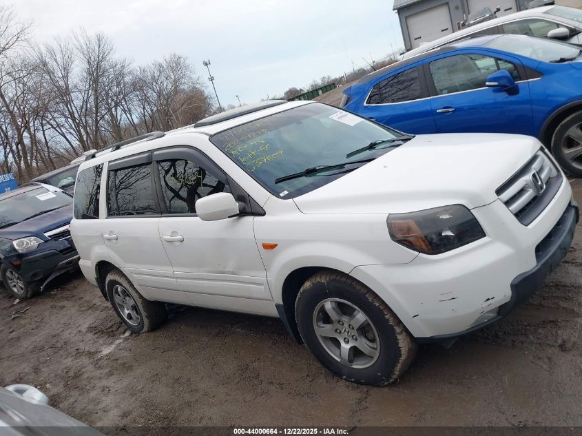 2006 Honda Pilot Ex-L VIN: 5FNYF28616B037607 Lot: 44000664
