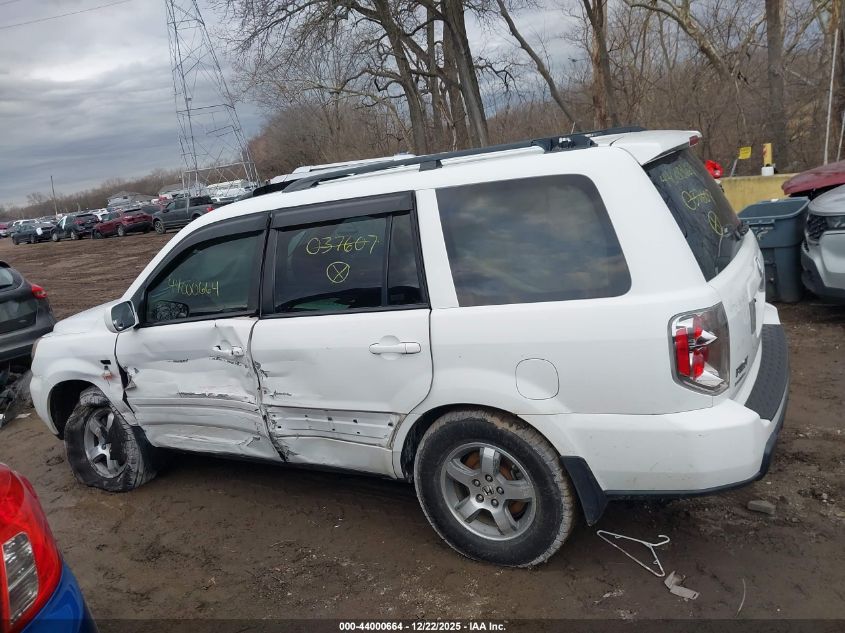 2006 Honda Pilot Ex-L VIN: 5FNYF28616B037607 Lot: 44000664