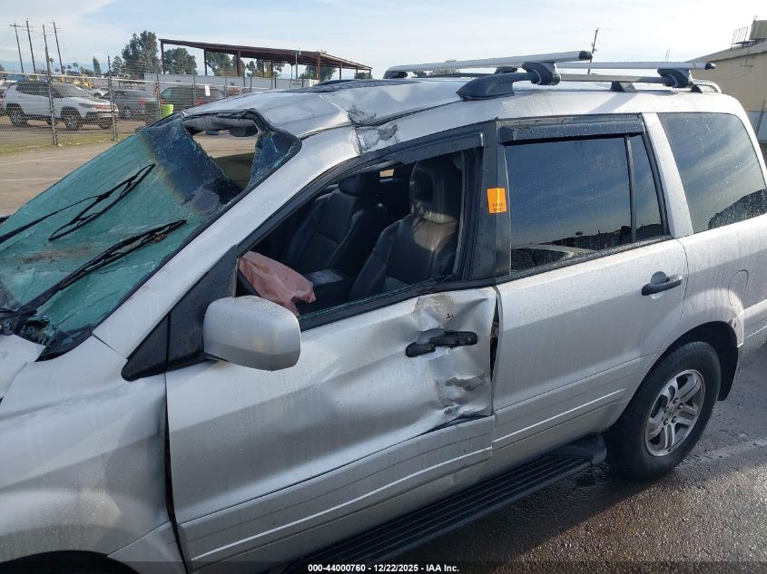 2005 Honda Pilot Ex-L VIN: 2HKYF18535H526592 Lot: 44000760