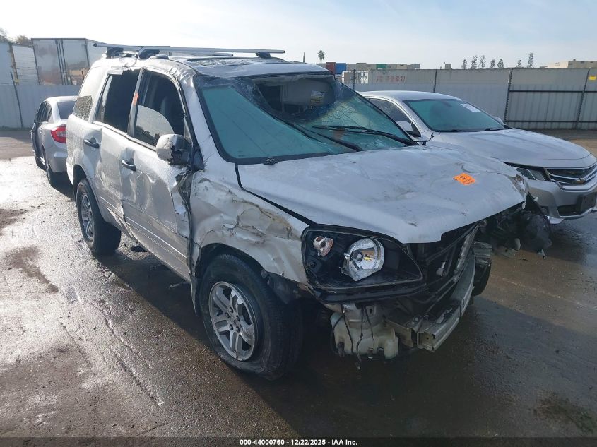 2005 Honda Pilot Ex-L VIN: 2HKYF18535H526592 Lot: 44000760