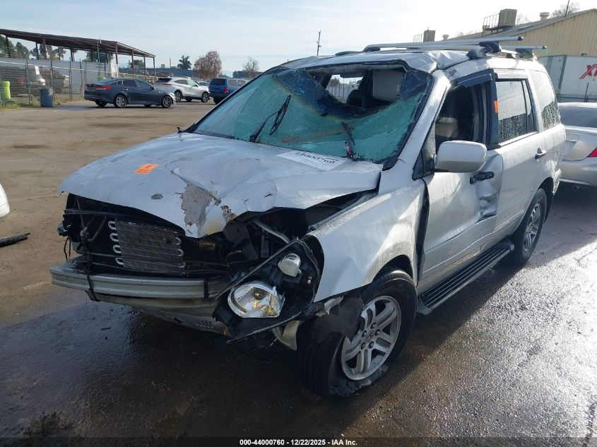 2005 Honda Pilot Ex-L VIN: 2HKYF18535H526592 Lot: 44000760