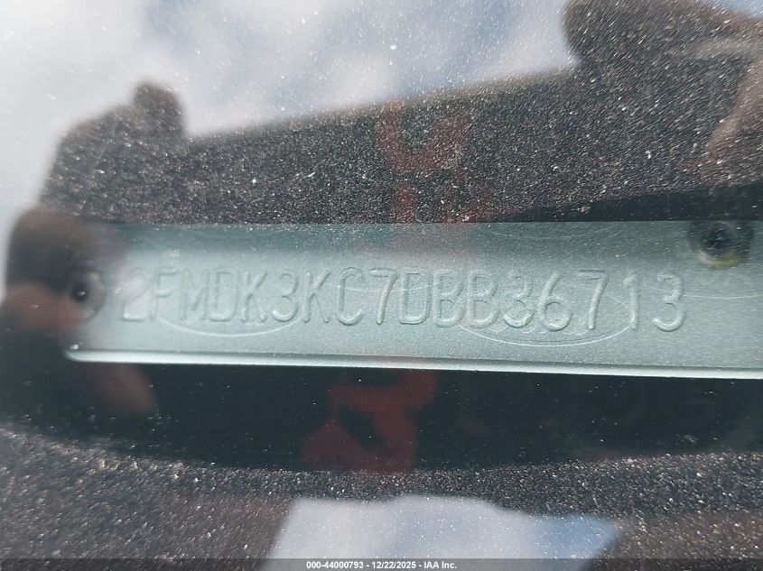 2013 Ford Edge Limited VIN: 2FMDK3KC7DBB36713 Lot: 44000793