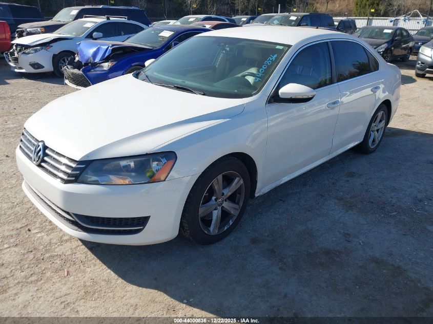 2012 Volkswagen Passat 2.5L Se VIN: 1VWBP7A31CC095089 Lot: 44000836