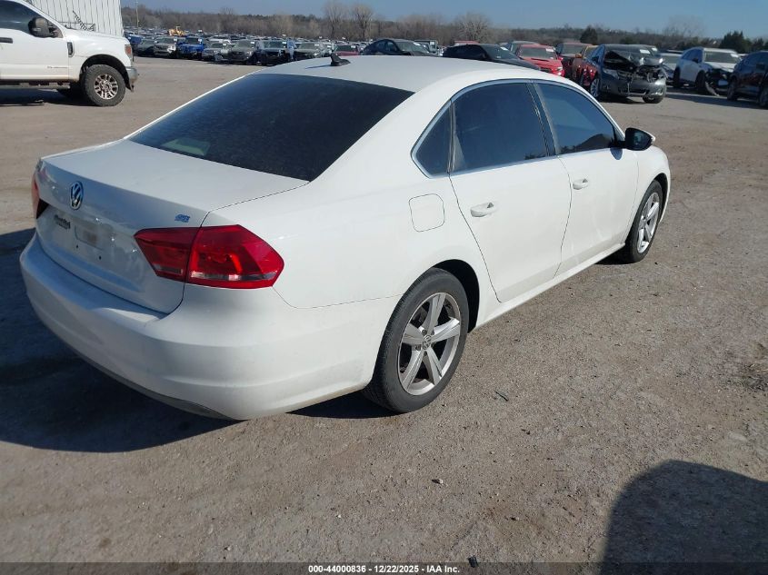 2012 Volkswagen Passat 2.5L Se VIN: 1VWBP7A31CC095089 Lot: 44000836