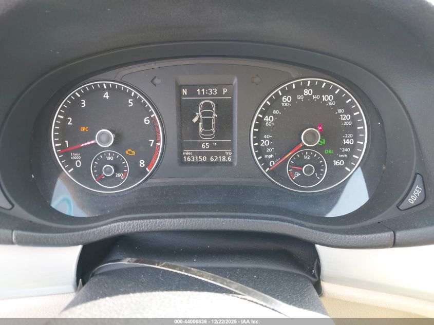 2012 Volkswagen Passat 2.5L Se VIN: 1VWBP7A31CC095089 Lot: 44000836