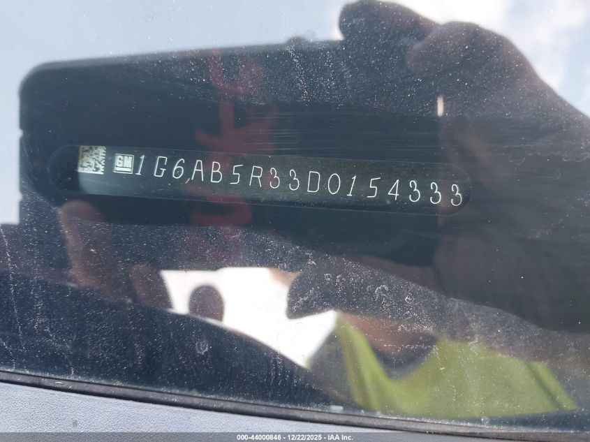2013 Cadillac Ats Luxury VIN: 1G6AB5R33D0154333 Lot: 44000846