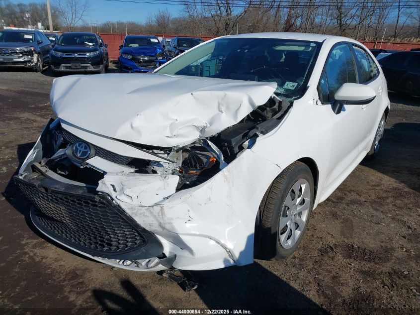 2021 Toyota Corolla Le VIN: 5YFEPMAE7MP196453 Lot: 44000854