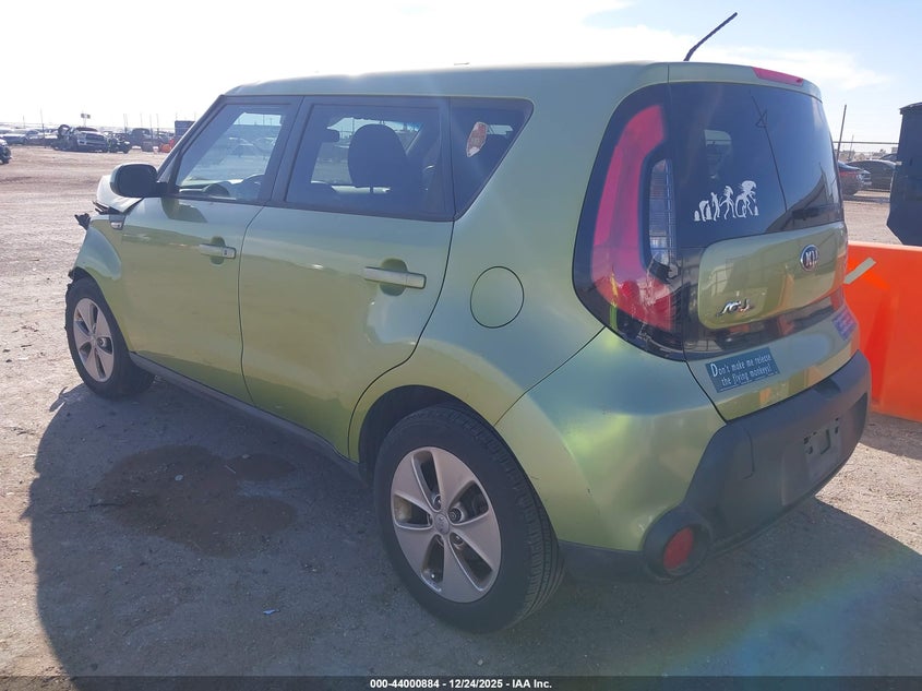 Vin: kndjn2a21e7041396, lot: 44496624, kia soul 20143