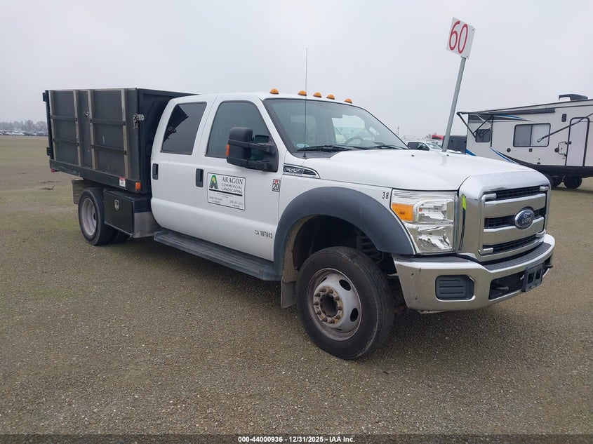 1FD0W5GY5DEB77235 2013 Ford F550 Super Duty Flatbed Truck auction photo 1