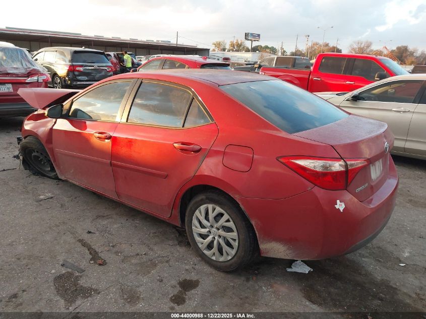 2018 Toyota Corolla Le VIN: 5YFBURHE6JP743996 Lot: 44000988