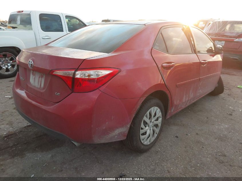 2018 Toyota Corolla Le VIN: 5YFBURHE6JP743996 Lot: 44000988