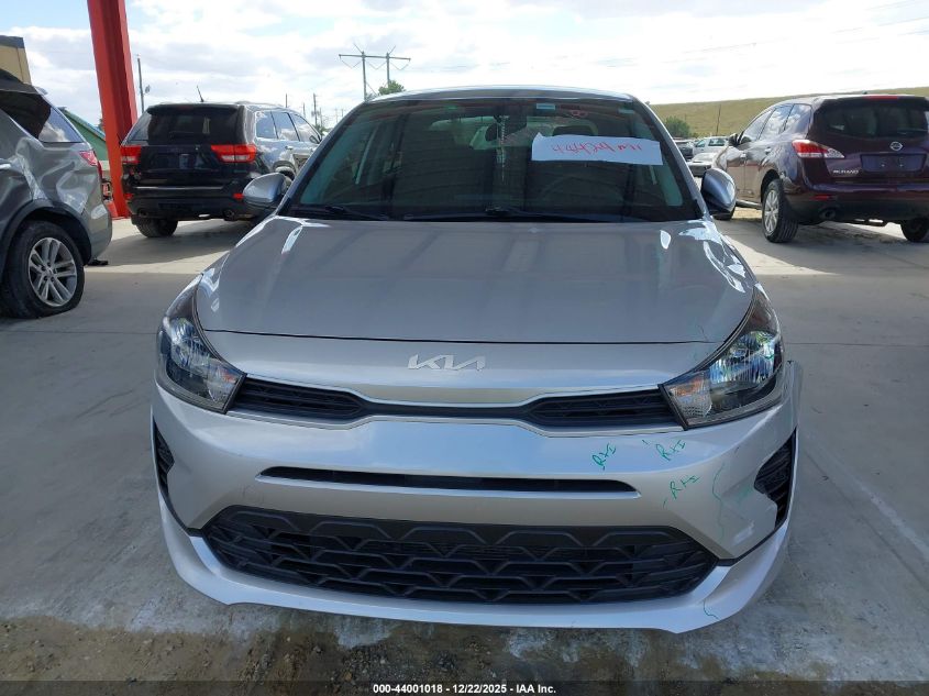 2022 Kia Rio S VIN: 3KPA24AD1NE455011 Lot: 44001018