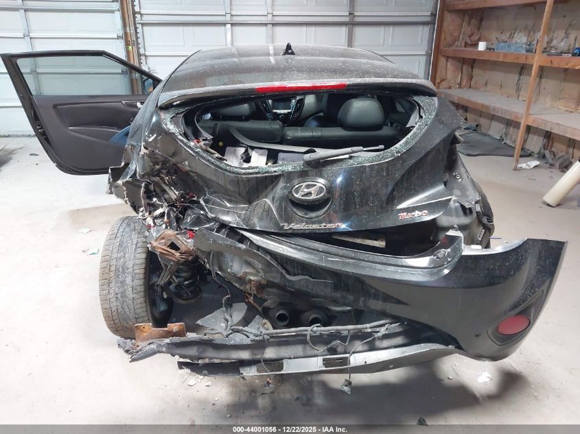 2013 Hyundai Veloster Turbo W/Blue VIN: KMHTC6AEXDU098336 Lot: 44001056