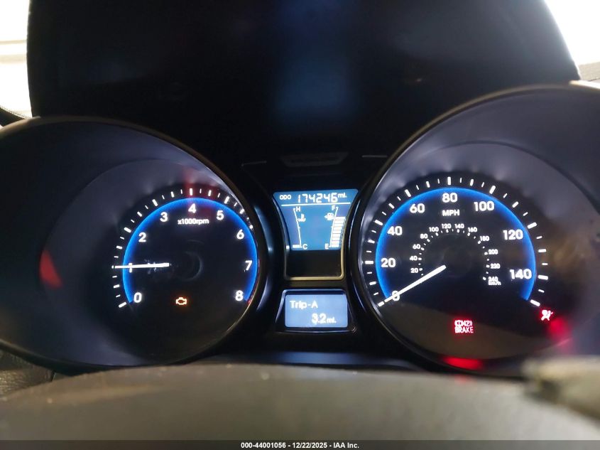 2013 Hyundai Veloster Turbo W/Blue VIN: KMHTC6AEXDU098336 Lot: 44001056