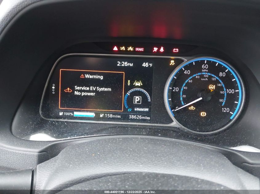 2021 Nissan Leaf S 40 Kwh VIN: 1N4AZ1BV9MC553801 Lot: 44001196