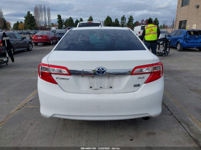 2013 Toyota Camry Hybrid Xle VIN: 4T1BD1FKXDU078338 Lot: 44001198
