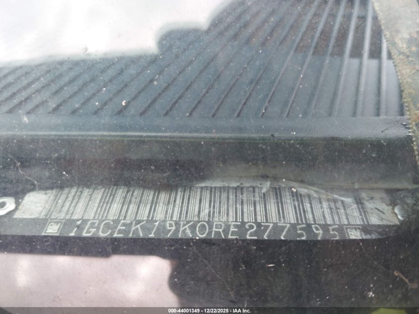 1994 Chevrolet Gmt-400 K1500 VIN: 1GCEK19K0RE277595 Lot: 44001349