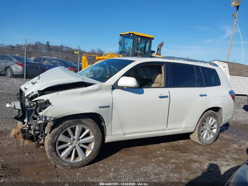2009 Toyota Highlander Hybrid Limited VIN: JTEEW44A392036065 Lot: 44001391
