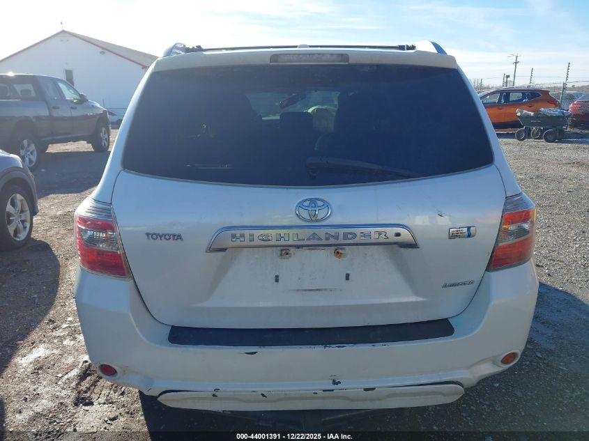 2009 Toyota Highlander Hybrid Limited VIN: JTEEW44A392036065 Lot: 44001391