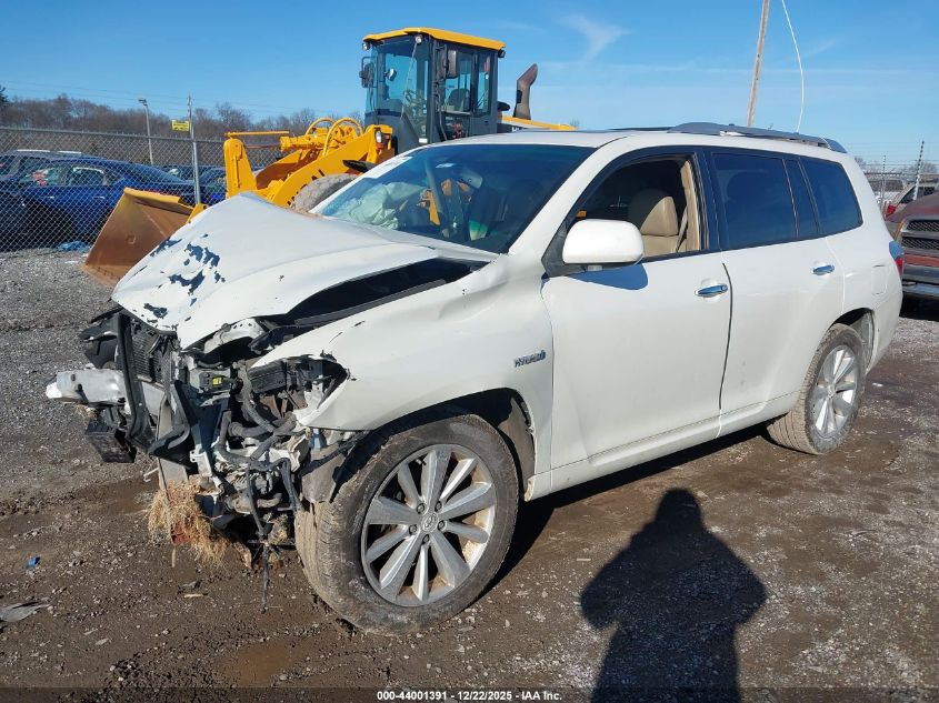 2009 Toyota Highlander Hybrid Limited VIN: JTEEW44A392036065 Lot: 44001391