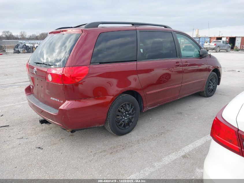 2009 Toyota Sienna Le VIN: 5TDZK23CX9S285478 Lot: 44001419